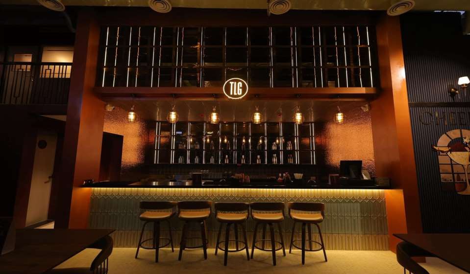 LDG RESTOBAR - Bespoke Fluted Timber Bar Counter | Interior Designing Company in Kolkata | Saket Enterprises