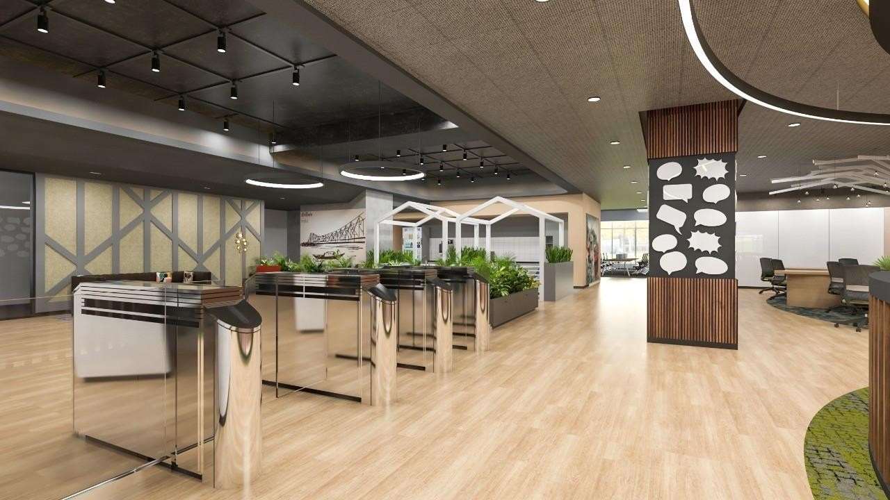 MINDTREE - Biophilic Breakout Zone & Living Wall Accents | Interior Designing Company in Kolkata | Saket Enterprises