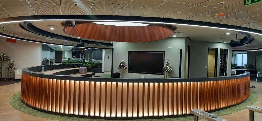 MINDTREE - Circulation Promenade & Custom Flooring Planks | Interior Designing Company in Kolkata | Saket Enterprises