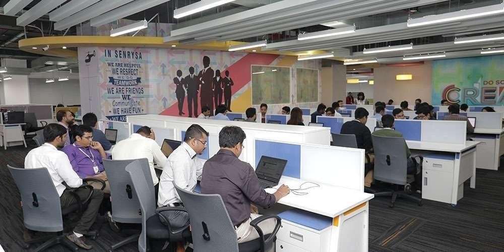 SENRYSA TECHNOLOGIES - Vibrant Cafeteria & Recreation Breakout Floor | Interior Designing Company in Kolkata | Saket Enterprises