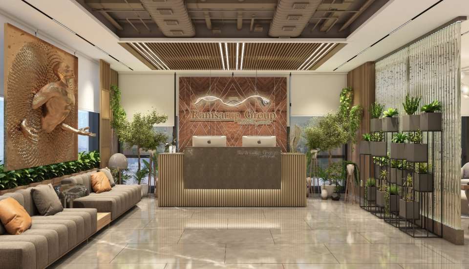 SHYAM METALLIC - MD Conference Suite & Smoked Oak Veneer | Interior Designing Company in Kolkata | Saket Enterprises